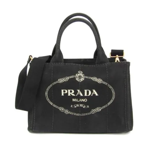 Pre-owned Canvas Tote Bag - Prada Vintage - Modalova