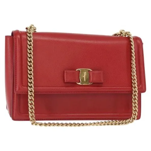 Pre-owned Leather Shoulder Bag - Salvatore Ferragamo Pre-owned - Modalova