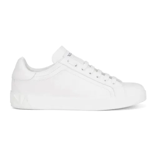 White Low-Top Sneakers - Dolce & Gabbana - Modalova