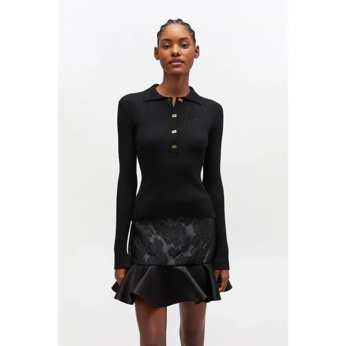Fine Sequin Polo - Ganni - Modalova