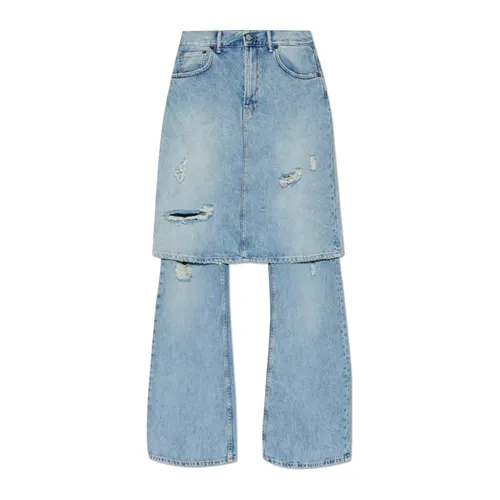 Layered Denim Trousers - Acne Studios - Modalova
