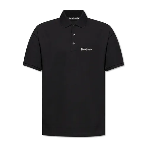 Polo with Embroidered Logo - Palm Angels - Modalova