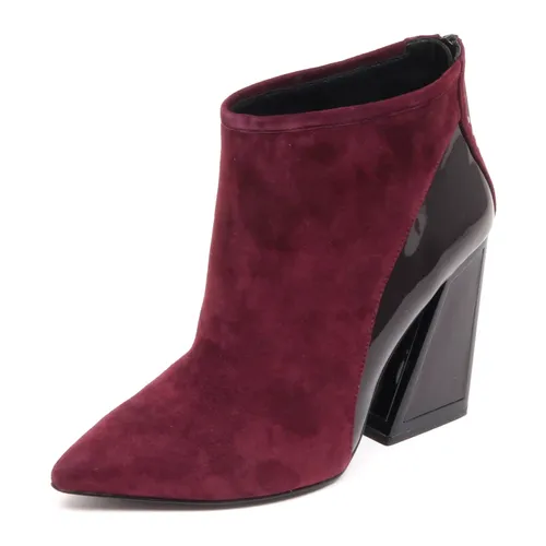 Bordeaux Suede/Patent Boot Shoe - Kat Maconie - Modalova