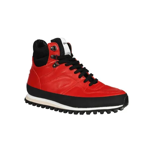 Leather Lace-up Boots - Spalwart - Modalova