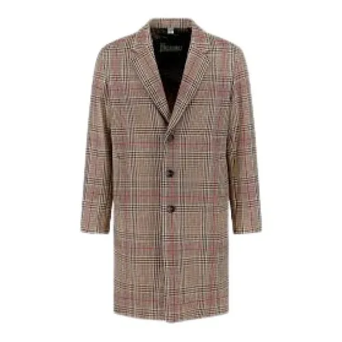 Coat in Glen Check R-Wool - Herno - Modalova