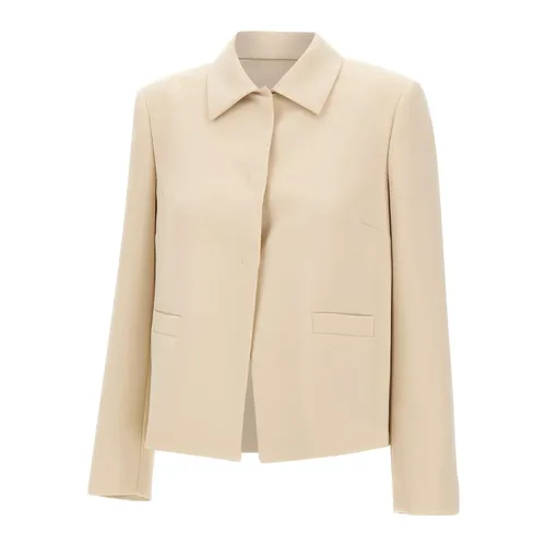 Crepe Tailored Jacket - Elena Mirò - Modalova