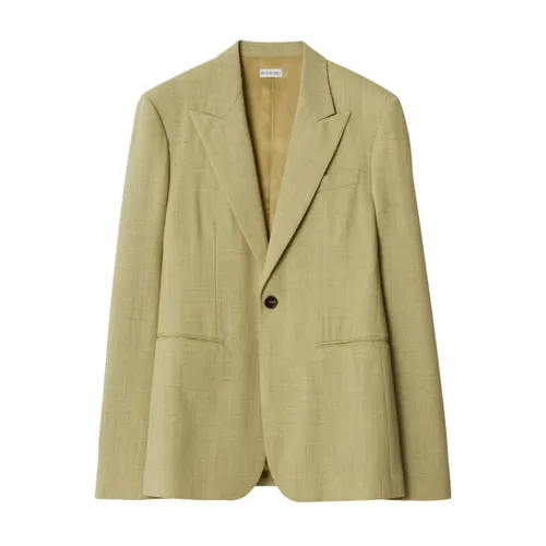 Sage Green Wool Blazer - Burberry - Modalova