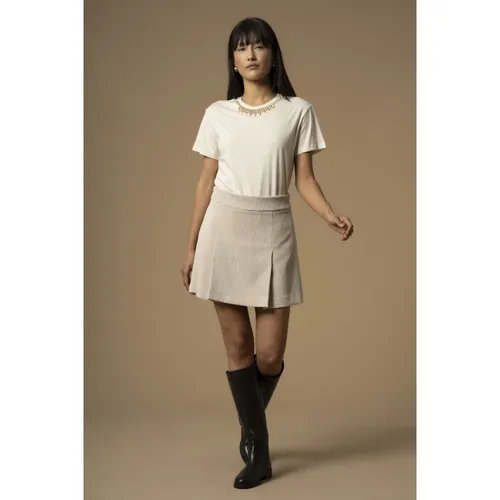 Ribbed Flared Mini Skirt - Kocca - Modalova