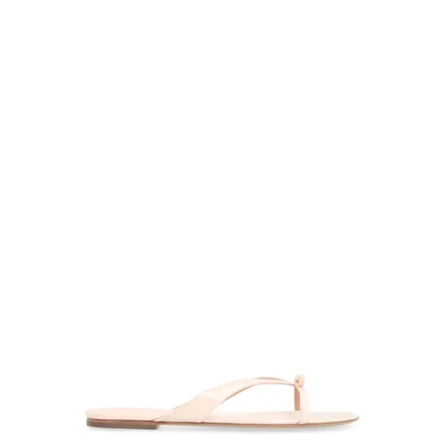 Mini Bow Leather Flip-Flops - Ferragamo - Modalova