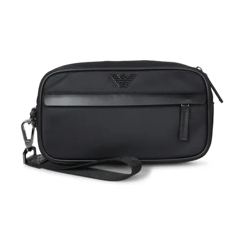 Black Nylon Bum Bag Compact - Emporio Armani - Modalova