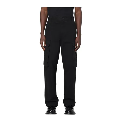 Yellow Cargo Pants with Multiple Pockets - Msgm - Modalova