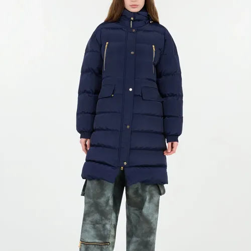 Marble Print Down Jacket - Roberto Cavalli - Modalova