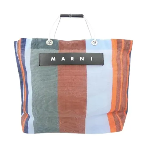 Pre-owned Market Stripe Mini Tote Bag - Marni Pre-owned - Modalova