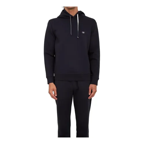 Blue Sweatshirt Casual Style - Emporio Armani - Modalova