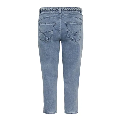 Cropped Jeans - Cream - Modalova