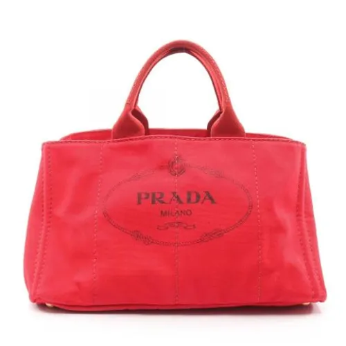 Pre-owned Vintage Canvas Tote Bag - Prada Vintage - Modalova