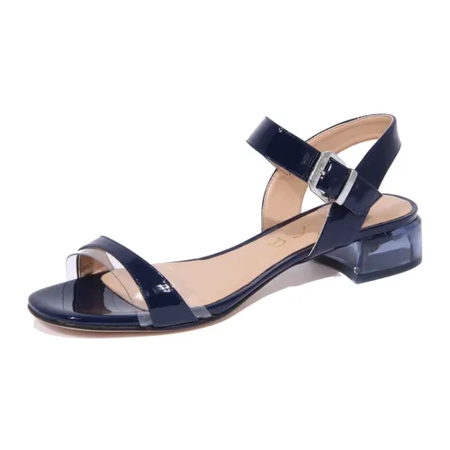 Patent/Plexi Sandal with Low Heel - Unisa - Modalova