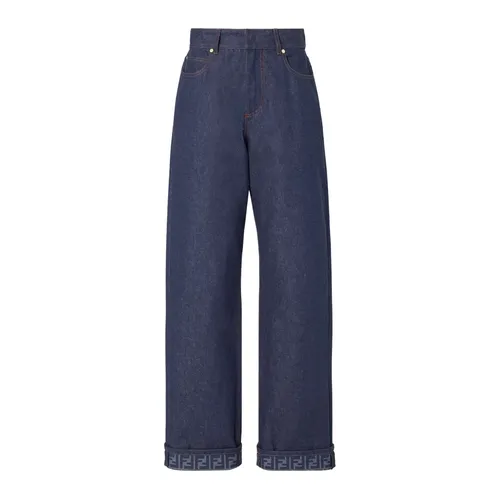 FF Reverse Denim Jeans - Fendi - Modalova
