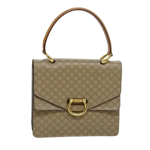 Pre-owned Vintage Macadam Canvas Hand Bag - Celine Vintage - Modalova