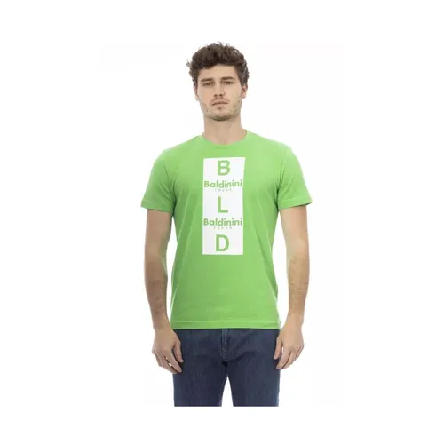 Green Elegance Cotton Tee - Baldinini - Modalova