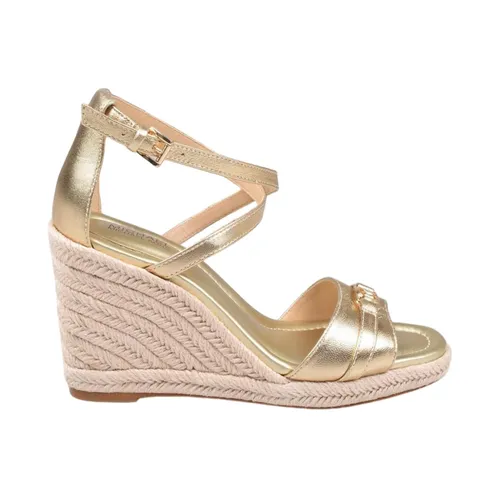 Wedge Sandal with Logo Plate - Michael Kors - Modalova