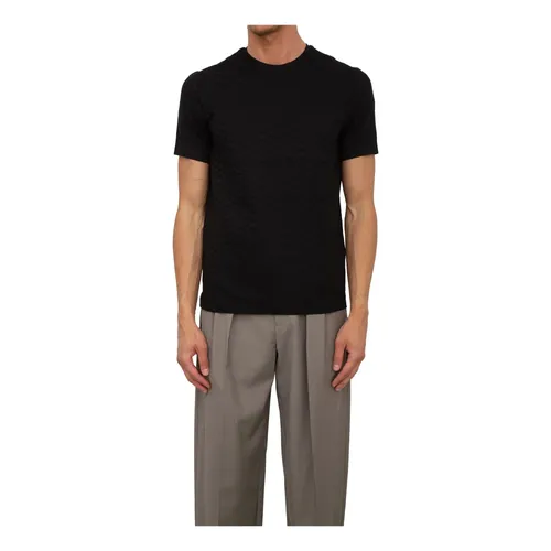 Black T-Shirt with Modern Style - Emporio Armani - Modalova
