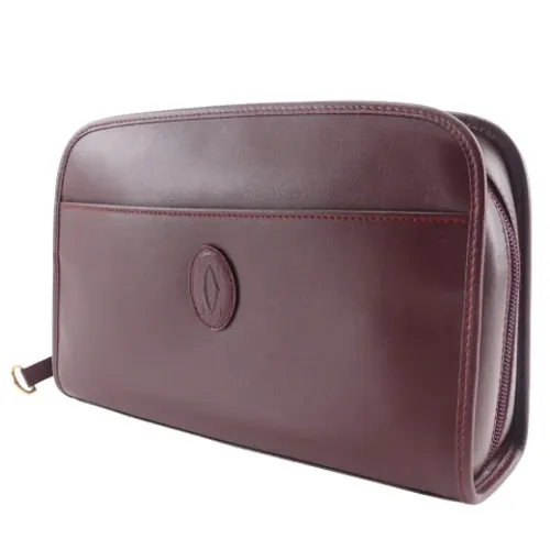 Pre-owned Leather clutches - Cartier Vintage - Modalova