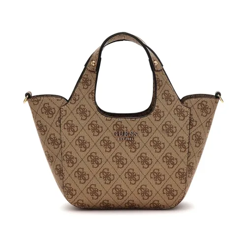 Latte Logo Handbag - Guess - Modalova