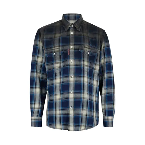 Checked Pattern Shirt - Dsquared2 - Modalova