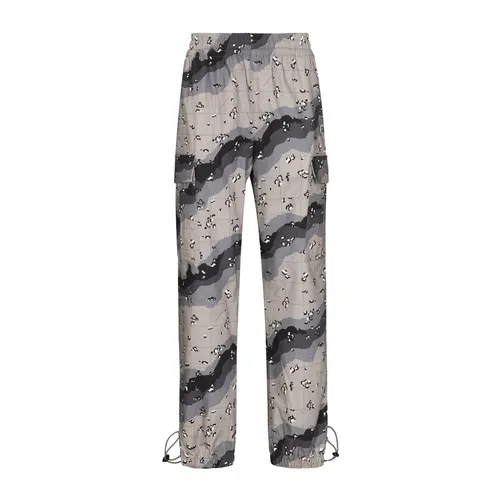 Camouflage Cargo Trousers Drawstring Cuffs - Billionaire - Modalova