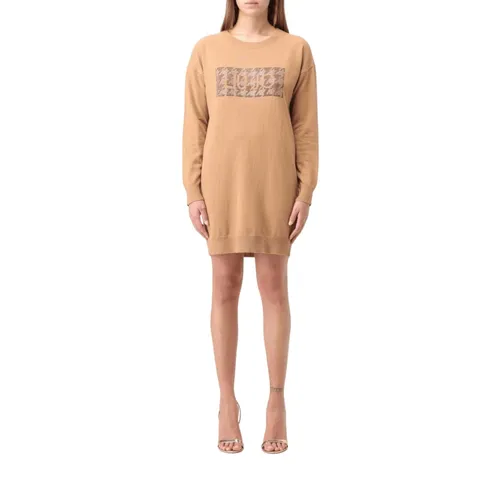 Abito in Maglia con Logo - Liu Jo - Modalova