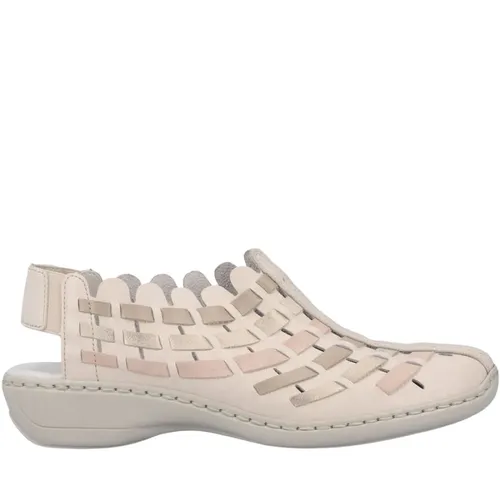 Beige Casual Flat Sandals - Rieker - Modalova