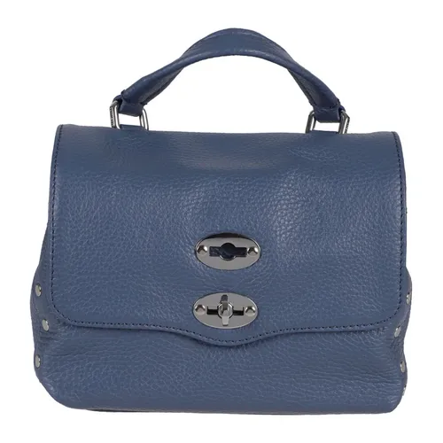 Blue Calfskin Bag Made in Italy - Zanellato - Modalova