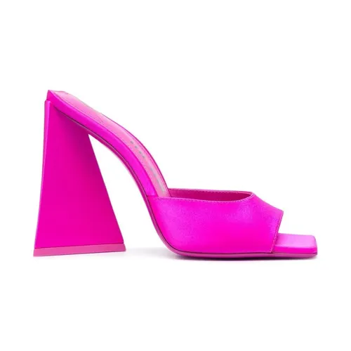 Devon 115mm Satin Finish Mules - The Attico - Modalova