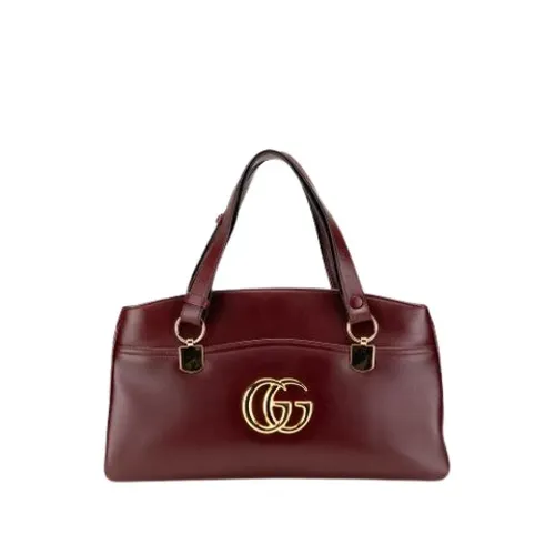 Pre-owned Vintage Leather Handbag - Gucci Vintage - Modalova