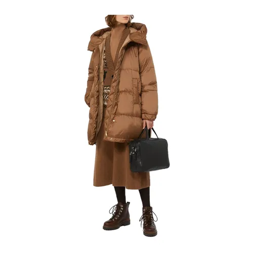 Hazelnut Wool Knit A-Line Skirt - Weekend Max Mara - Modalova