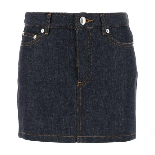 Denim Mini Skirt - A.p.c. - Modalova