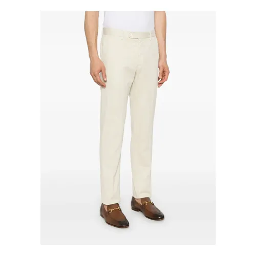 Beige Cotton Pants with Pockets - Incotex - Modalova