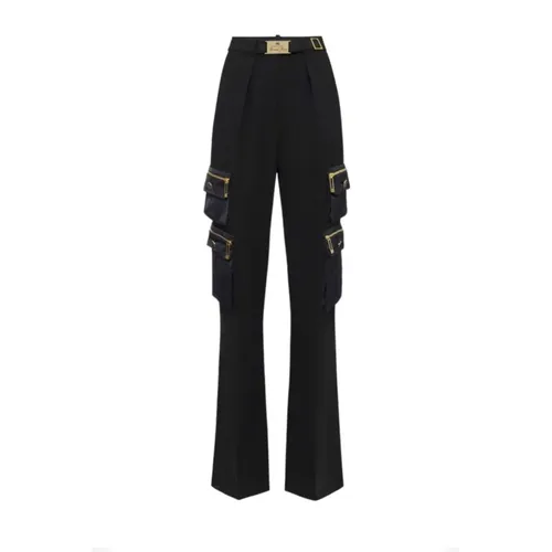 Trousers > Wide Trousers - - Elisabetta Franchi - Modalova