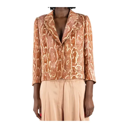 Brick Red Blazer - Dries Van Noten - Modalova