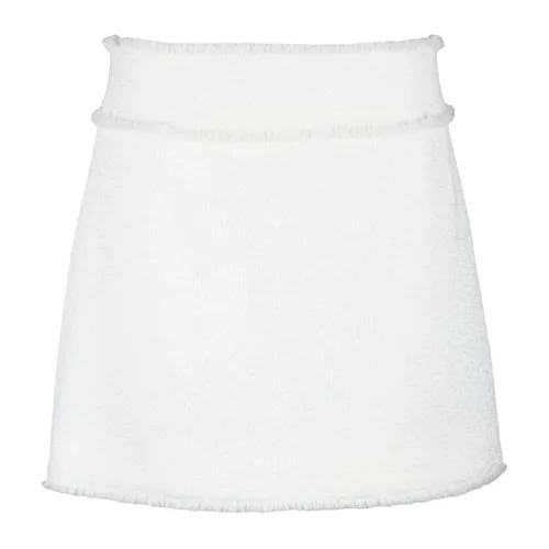 Gonna Mini Bouclè con Zip - Dolce & Gabbana - Modalova