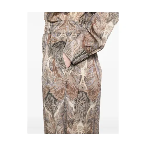 Paisley Print Pleated Buttoned Cuffs - Zimmermann - Modalova