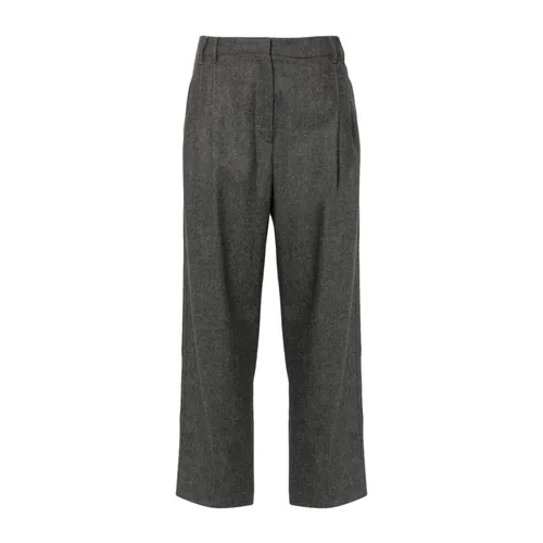 Grey Flannel Pants with Pockets - Brunello Cucinelli - Modalova