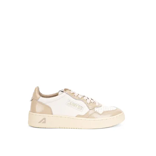 White Patent Leather Flat Shoes - Autry - Modalova