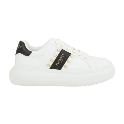 White Sneaker Shoes - Twinset - Modalova
