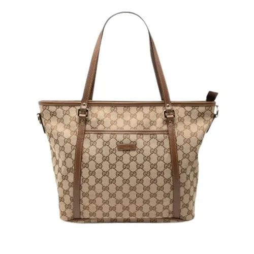 Pre-owned Vintage Canvas Tote Bag - Gucci Vintage - Modalova