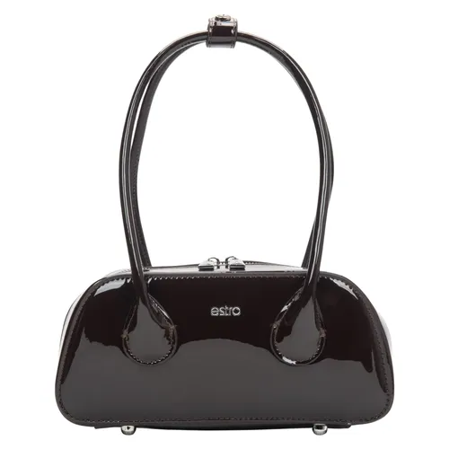 Patent Leather Shoulder Bag - Estro - Modalova