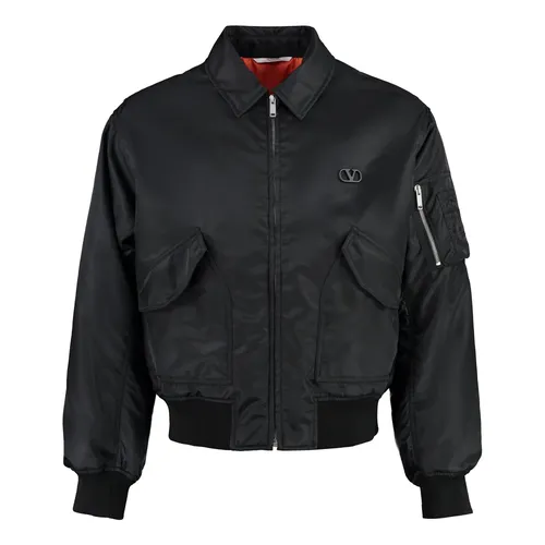 Nylon Bomber Jacket - Valentino Garavani - Modalova