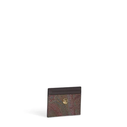 Paisley Card Holder With Coin - Etro - Modalova