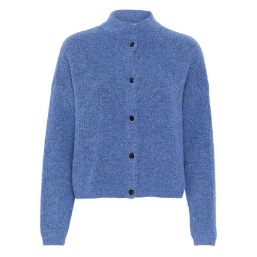 Blue Alphagz Short Cardigan Jacket - Gestuz - Modalova